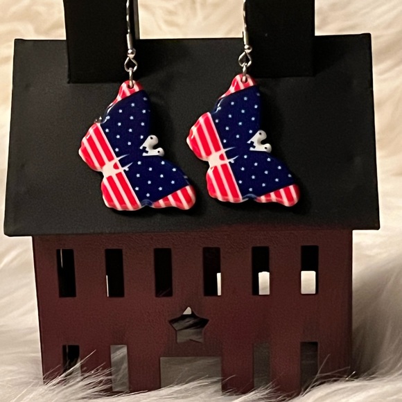 Jewelry - Independence Day Earrings - Butterfly